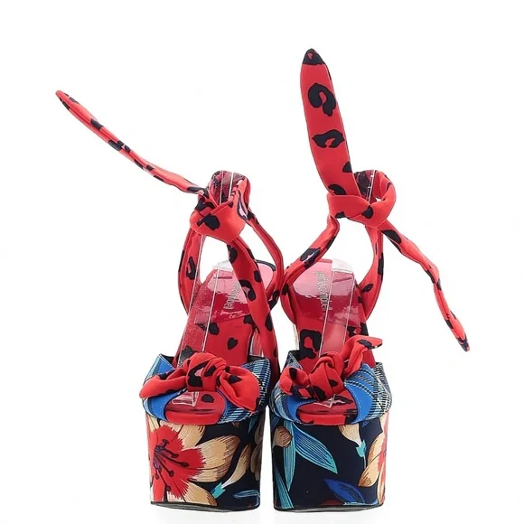 EUC Jeffrey Campbell Platform Wedge Sandals Size 7.5 - Picture 2 of 11